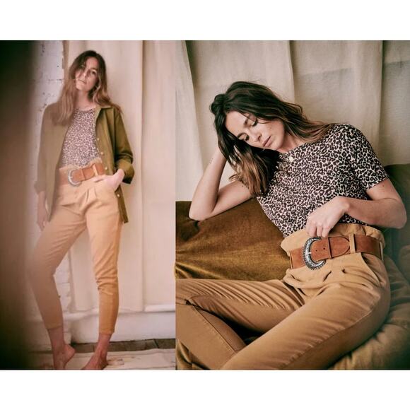 Sezane | Sézane | Austin Trousers in Camel - NO BELT | Sz 34/2 - Picture 1 of 11
